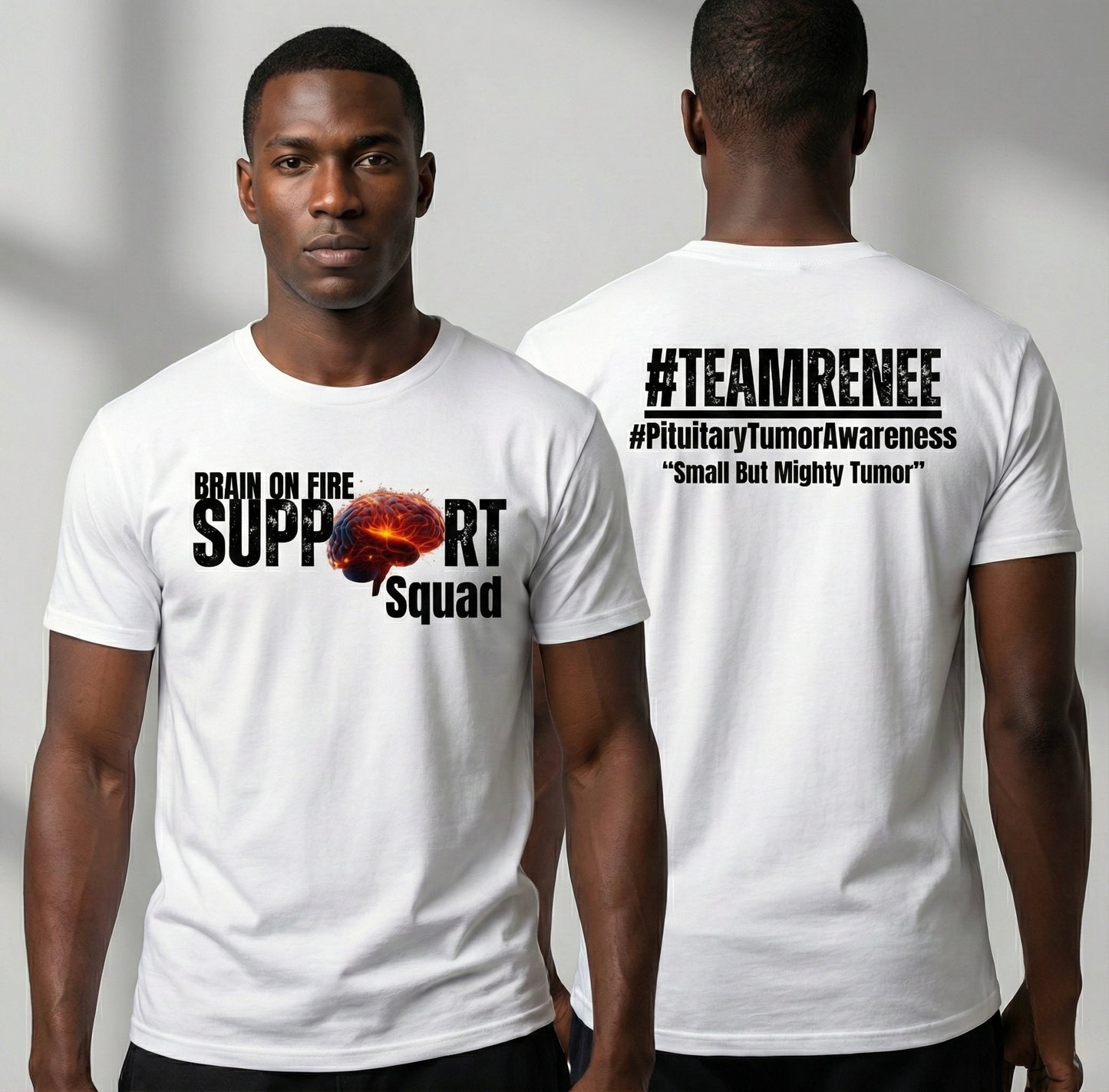 “Brain On Fire Support Squad” Awareness Tshirt”